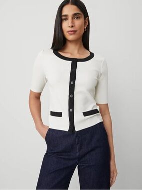 Ann Taylor Colorblock Cardigan